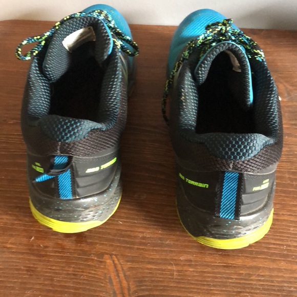 New Balance All Terrain Fuel Core Nitrel Sneakers in Black and Cobalt - Picture 5 of 9